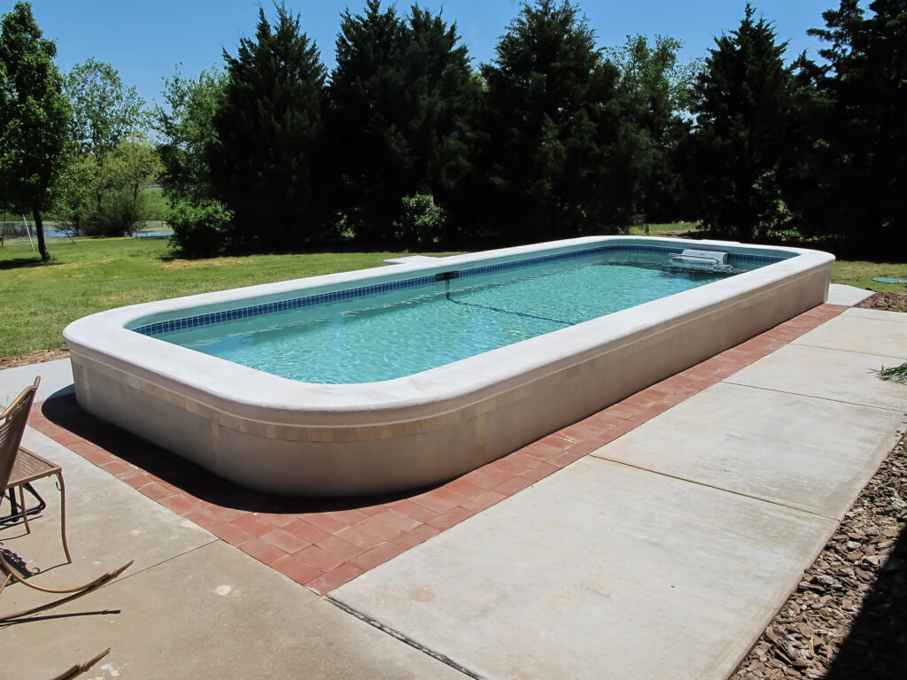 Completed Pool using the ICF Build Block System and Helix Micro Rebar