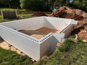 Spa with ICF preparation in progress.